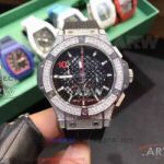 Perfect Replica ZY Factory Hublot Big Bang Stainless Steel Diamond Case 42mm Men's Watch